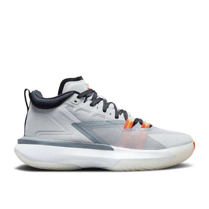 ナイキ エアジョーダン Air Jordan 【 Jordan Zion 1 ガウス \u0027Light Smoke Grey\u0027 Youth Light Smoke Grey/Smoke Grey/Black/Total Orange 】 御坊っちゃん キッズ 薄墨色 薄墨色 黒いこと 黒いこと orange 橙・オレンジ色