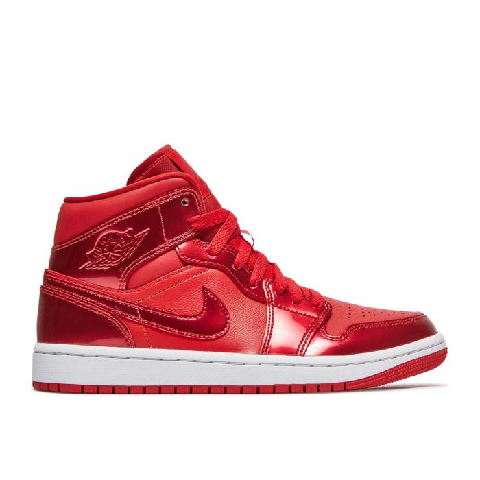 ナイキ エアジョーダン Air Jordan 【 Wmns Jordan 1 Mid Se University Red Pomegranate Women University Red/White/Pomegranate 】 ミッド Red 赤・レッド レディース Red 赤・レッド 白色 ホワイト