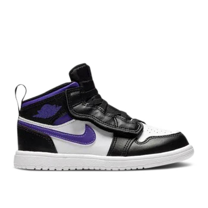 ナイキ　エアジョーダン Air Jordan 【 Jordan 1 Mid Alt Td 'Dark Iris' Infant Black/Dark Iris/White 】 ミッド ベビー 黒色 ブラック 白色 ホワイト