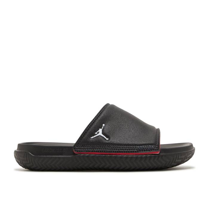 ナイキ エアジョーダン Air Jordan 【 Jordan Play Slide ガウス \u0027Black University Red\u0027 Youth Black/Photon Dust/Off Noir/University Red 】 Slide サンダル お坊っちゃん キッズ 黒いこと 黒いこと Red 赤・赤いこと