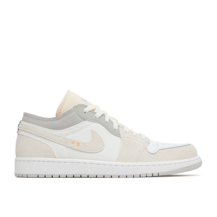 ナイキ　エアジョーダン Air Jordan 【 Jordan 1 Low Se Craft 'Inside Out' Men White/Phantom/Sail/Neutral Grey 】 メンズ 白色 ホワイト 灰色 グレー