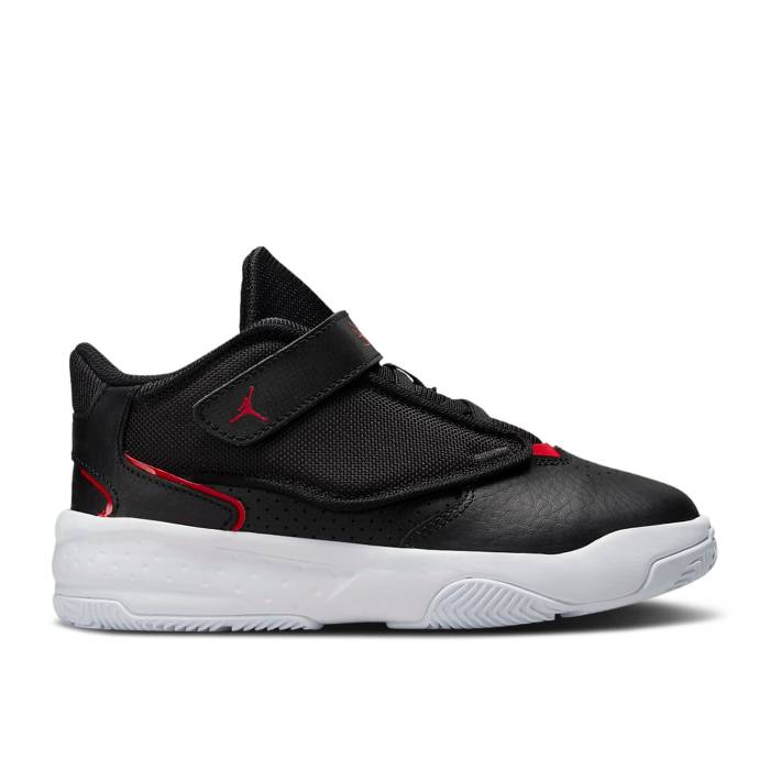 ナイキ エアジョーダン Air Jordan 【 Jordan Max Aura 4 Ps \u0027Bred\u0027 Youth Black/White/University Red 】 マックス 佇まい 御坊っちゃん キッズ 黒いこと 黒いこと 白いこと 白いこと Red 赤・赤いこと