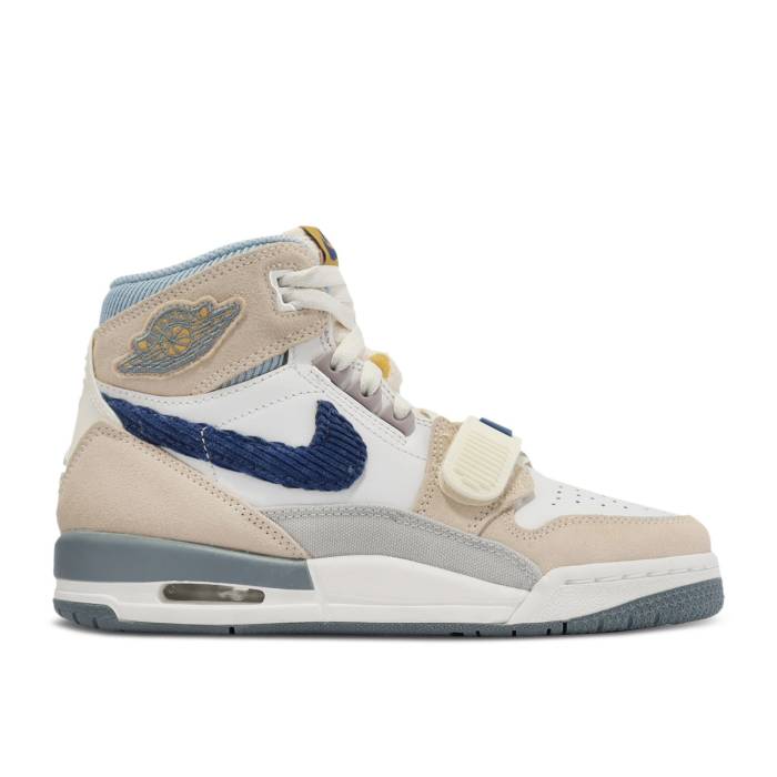 ナイキ エアジョーダン Air Jordan 【 Jordan Legacy 312 ガウス \u0027Corduroy Swoosh\u0027 Youth Summit White/Mystic Navy/Sail 】 legacy レガシー お坊っちゃん キッズ 白いこと 白いこと 紺色 米国海軍