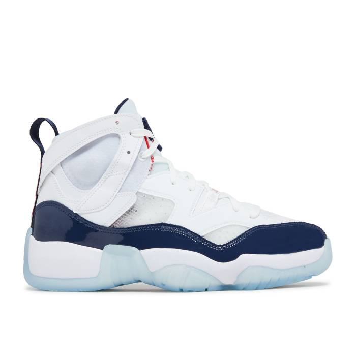ナイキ エアジョーダン Air Jordan 【 Jumpman Two Trey \u0027Usa\u0027 Men White/University Red/Navy 】 Jumpman 飛び降りるマン メンズ 白いこと 白いこと Red 赤・赤いこと 紺色 米国海軍