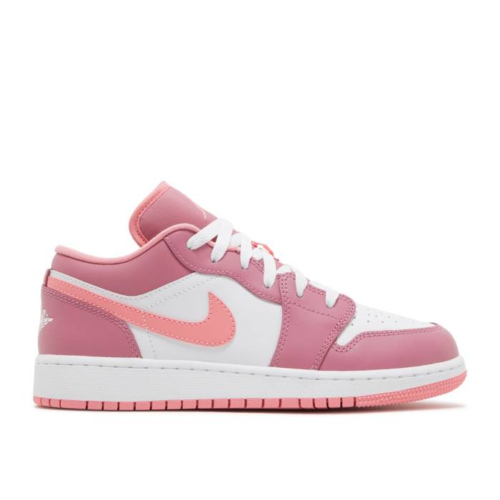 ナイキ エアジョーダン Air Jordan 【 Jordan 1 Low ガウス \u0027Desert Berry\u0027 Youth Desert Berry/Coral Chalk/White 】 御坊っちゃん キッズ 白いこと 白いこと