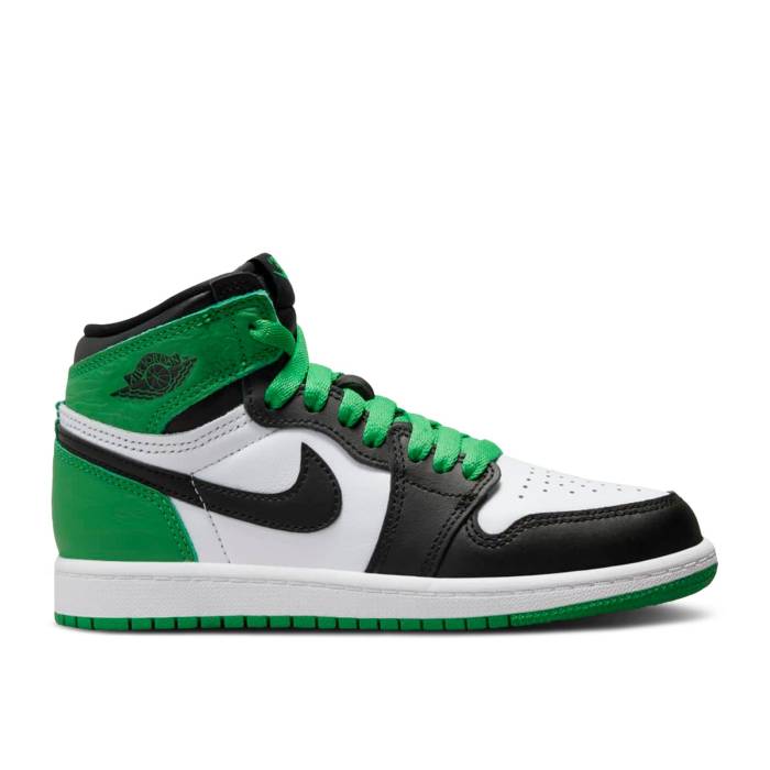 ナイキ エアジョーダン Air Jordan 【 Jordan 1 Retro High Og Ps Lucky Green Youth Black/Lucky Green/White 】 レトロ ハイ ジュニア キッズ 黒色 ブラック green 緑・グリーン 白色 ホワイト