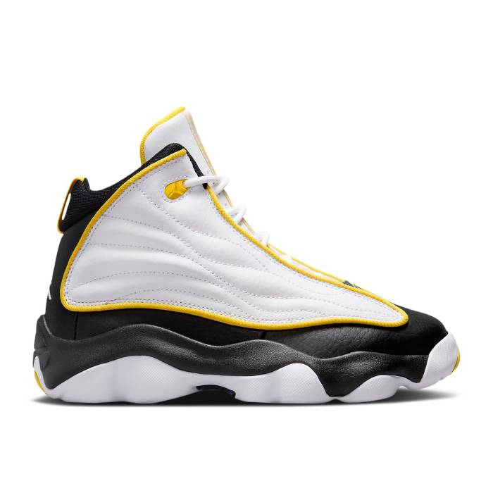 ナイキ エアジョーダン Air Jordan 【 Jordan Pro Strong Gs 'Tour Yellow' Youth White/Black/Tour Yellow 】 プロ ジュニア キッズ 白色 ホワイト 黒色 ブラック yellow 黄色・イエロー|スニケス
