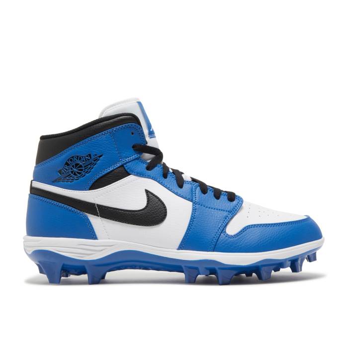 ナイキ エアジョーダン Air Jordan 【 Jordan 1 Mid Td Cleat \u0027White Black Royal\u0027 Men White/Black/Royal 】 ミッド 黒いこと 黒いこと メンズ 白いこと 白いこと 黒いこと 黒いこと