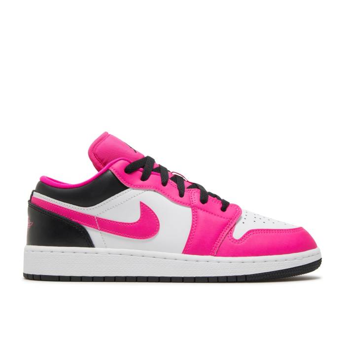 ナイキ エアジョーダン Air Jordan 【 Jordan 1 Low Gs Fierce Pink Youth Fierce Pink/Black/White 】 ジュニア キッズ pink ピンク 黒色 ブラック 白色 ホワイト