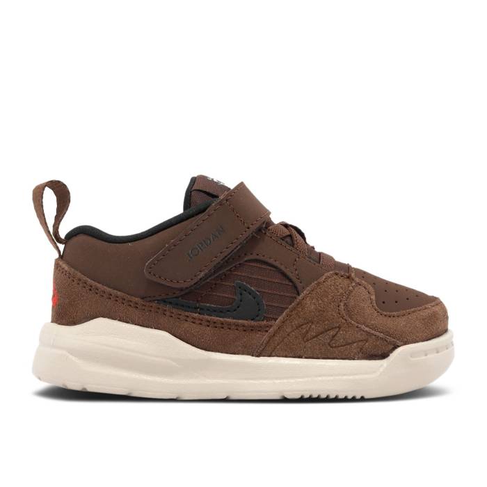 ナイキ エアジョーダン Air Jordan 【 Jordan Stadium 90 Td \u0027Cacao Wow\u0027 Infant Cacao Wow/Black/University Red/Sanddrift 】 闘技場 もの言う花 黒いこと 黒いこと Red 赤・赤いこと