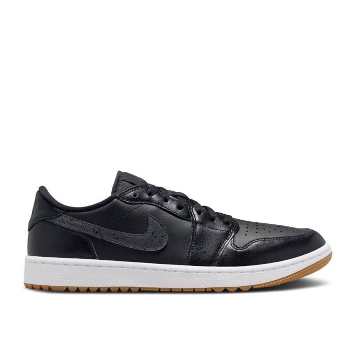 ナイキ エアジョーダン Air Jordan 【 Jordan 1 Low Golf \u0027Black Gum\u0027 Men Black/Anthracite/Gum Medium Brown/White 】 golf ゴルフ メンズ 黒いこと 黒いこと 赤銅色 赤銅色 白いこと 白いこと
