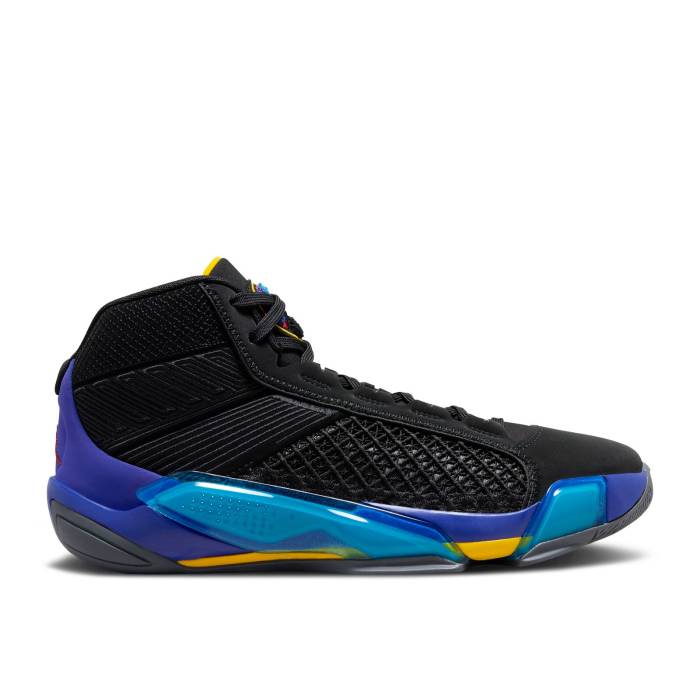 ナイキ　エアジョーダン Air Jordan 【 Jordan 38 Pf 'Aqua' Men Black/True Red/Bright Concord/Aquatone/University Gold/Flint Grey 】 メンズ 黒色 ブラック Red 赤・レッド コンコルド・コンコード ゴールド 灰色 グレ