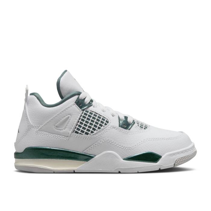ナイキ エアジョーダン Air Jordan 【 Jordan 4 Retro Ps Oxidized Green Youth White/Oxidized Green/White/Neutral Grey 】 レトロ ジュニア キッズ 白色 ホワイト green 緑・グリーン 灰色 グレー