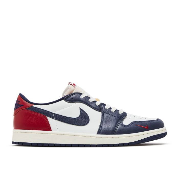 ナイキ エアジョーダン Air Jordan 【 Jordan 1 Retro Low Og \u0027Howard University\u0027 Pe Men White/Gym Red/Midnight Navy/Neutral Grey/Sail/Muslin 】 レトロ メンズ 白いこと 白いこと Red 赤・赤いこと 紺色 米国海軍 薄墨色 薄墨色