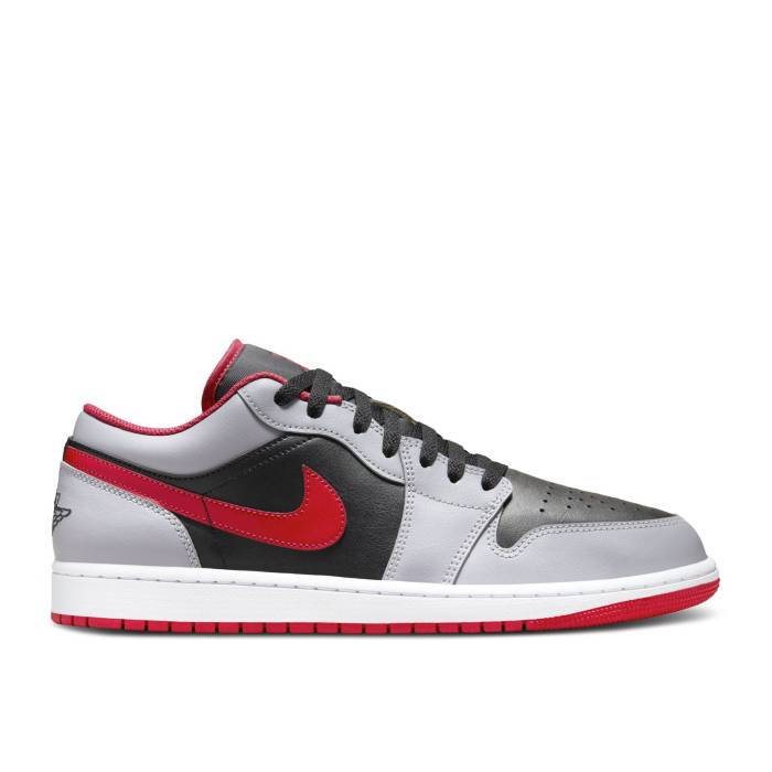 ナイキ エアジョーダン Air Jordan 【 Jordan 1 Low \u0027Cement Fire Red\u0027 Men Black/Cement Grey/White/Fire Red 】 たき火 メンズ 黒いこと 黒いこと 薄墨色・シメント 薄墨色 薄墨色 白いこと 白いこと たき火 Red 赤・赤いこと