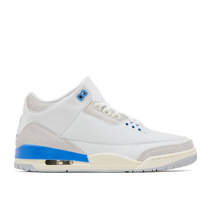 ナイキ エアジョーダン Air Jordan 【 Jordan 3 Retro \u0027Lucky Shorts\u0027 Men Summit White/Hydrogen Blue/Legend Blue/Photon Dust/Pure Platinum/Sail 】 レトロ メンズ 白いこと 白いこと 青み 青色 Legend 先祖伝承 純然たる Platinum