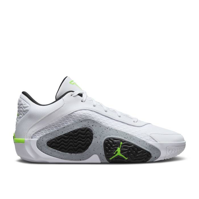 ナイキ エアジョーダン Air Jordan 【 Jordan Tatum 2 Pf \u0027Neon\u0027 Men White/Black/Wolf Grey/Electric Green 】 メンズ 白いこと 白いこと 黒いこと 黒いこと 薄墨色 薄墨色 green 緑・緑であること
