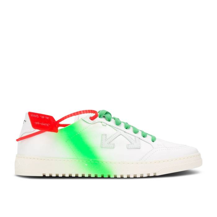 象牙色 Off-White 【 2.0 \u0027Green Spray\u0027 Men White/Green 】 メンズ 白いこと 白いこと green 緑・緑であること スニーカー-メンズ靴