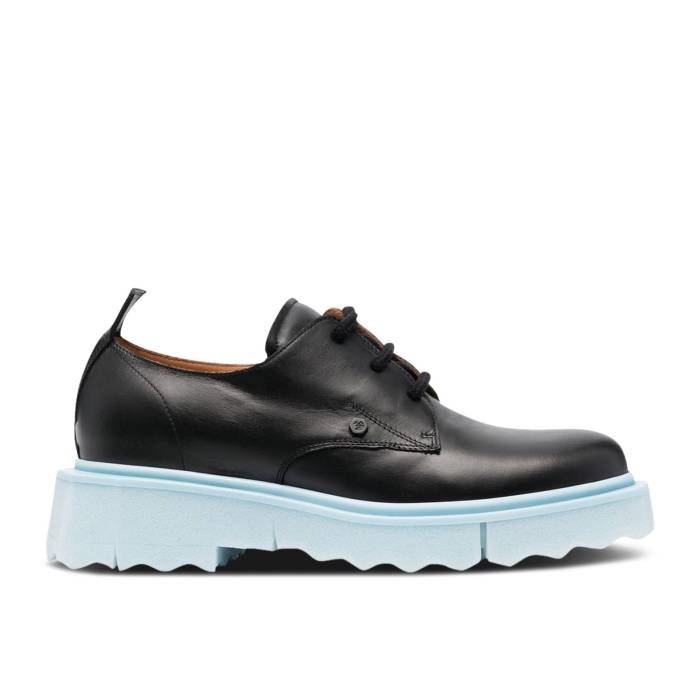 オフホワイト Off-White 【 Sponge Derby 'Black Blue Ice' Men Black/Blue Ice 】 青色 ブルー メンズ 黒色 ブラック 青色 ブルー