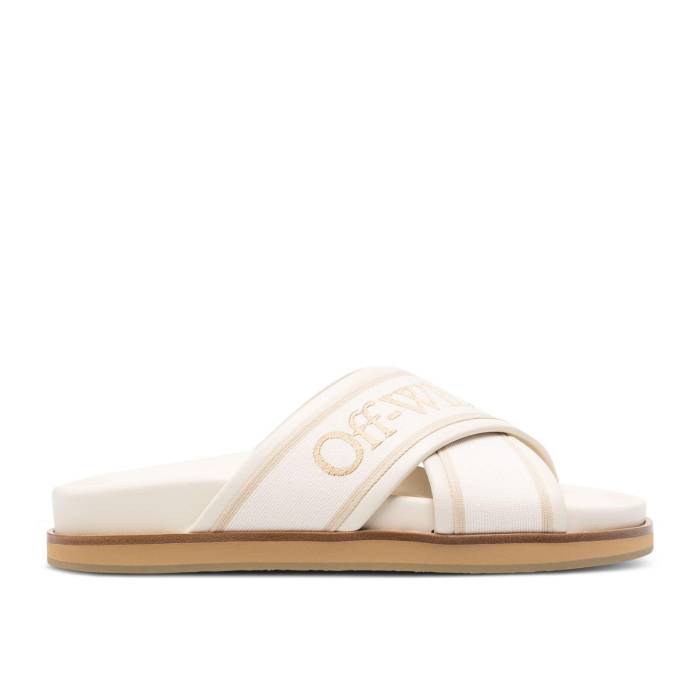 象牙色 Off-White 【 Wmns Cloud Criss Cross Sliders \u0027Cream White Beige\u0027 Women Cream White/Beige 】 サンダル 白いこと 白いこと レディース 皮膚軟化剤 白いこと 白いこと ベージュ