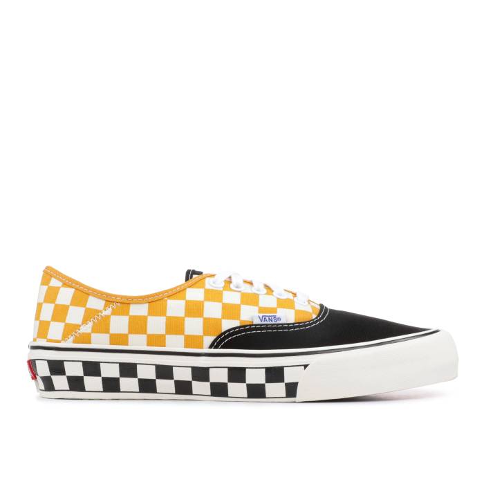 ヴァンズ Vans 【 Authentic 'Surf Check' Men Black/Sunflower 】 オーセンティック メンズ 黒色 ブラック