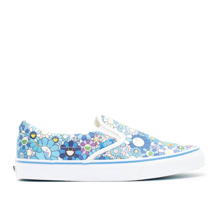 ヴァンズ Vans 【 Classic Slip On Lx Men Blue Flower 】 古典派音楽 メンズ 青碧 青碧