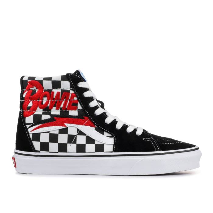 ヴァンズ Vans 【 David Bowie X Sk8-Hi \u0027Diamond Dogs\u0027 Men Black White Red 】 滑るご機嫌 メンズ 黒いこと 黒いこと 白いこと 白いこと Red 赤・赤いこと