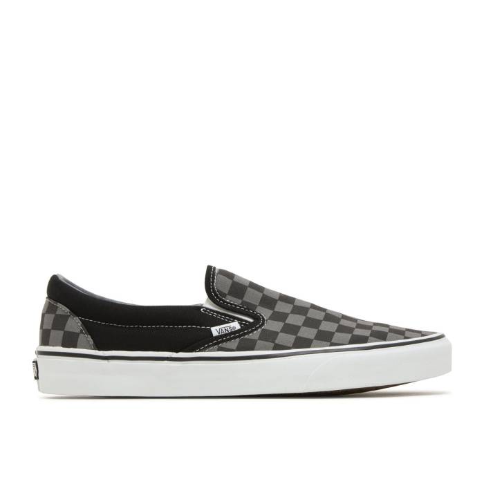 ヴァンズ Vans 【 Slip-On Black Pewter Checkerboard Men Black/Pewter 】 slip-on スリッポン メンズ 黒色 ブラック