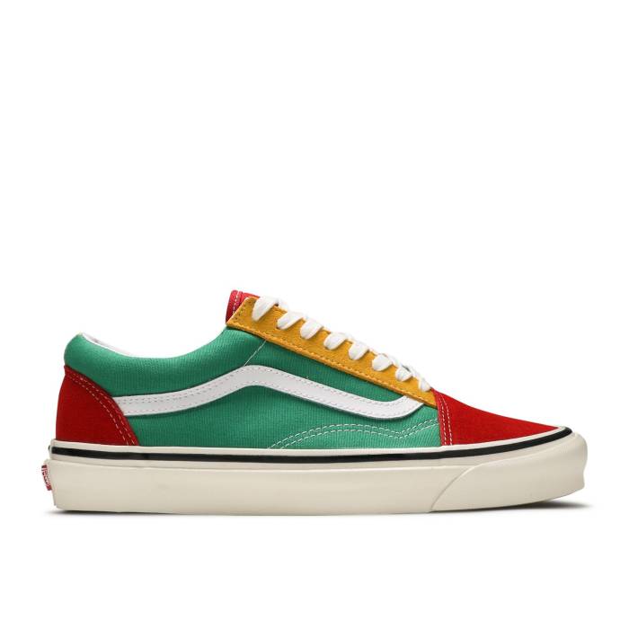 ヴァンズ Vans 【 Old Skool 36 Dx 'Red Emerald Yellow' Men Red/Emerald/Yellow 】 メンズ Red 赤・レッド yellow 黄色・イエロー|スニケス