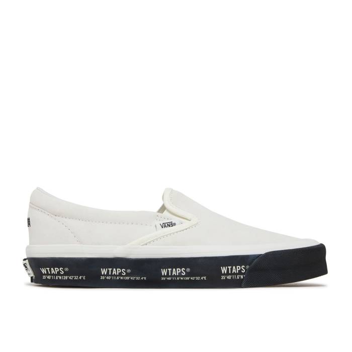 ヴァンズ Vans 【 Wtaps X Classic Slip-On Lx \u0027White Black\u0027 Men White/Black 】 ダブルタップス 古典派音楽 slip-on スリッポン メンズ 白いこと 白いこと 黒いこと 黒いこと