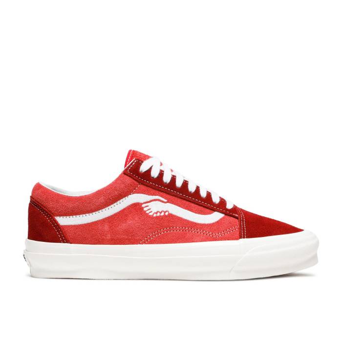 ヴァンズ Vans 【 Notre X Vault Og Old Skool Lx 'Red' Men Mars Red/Marshmellow 】 ボルト メンズ Red 赤・レッド｜スニケス