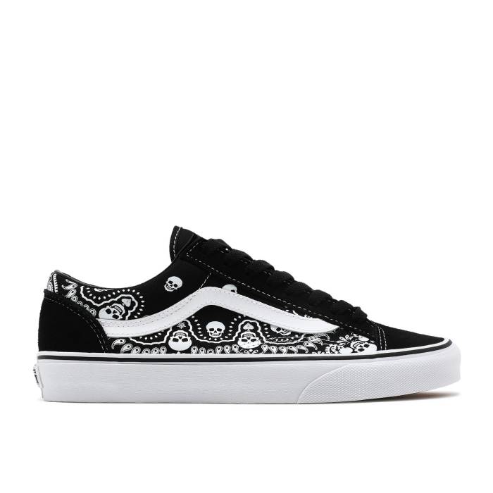 ヴァンズ Vans 【 Style 36 'Bandana' Men Black/True White 】 メンズ 黒色 ブラック 白色 ホワイト