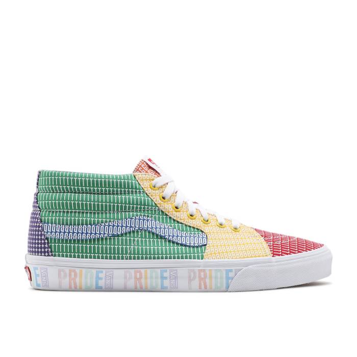 ヴァンズ Vans 【 Sk8-Mid \u0027Pride\u0027 Men Multi/True White 】 メンズ 白いこと 白いこと