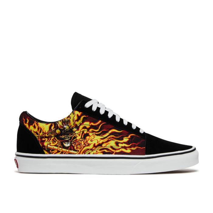 ヴァンズ Vans 【 Old Skool amurai Rising Men Black/True White 】 メンズ 黒色 ブラック 白色 ホワイト