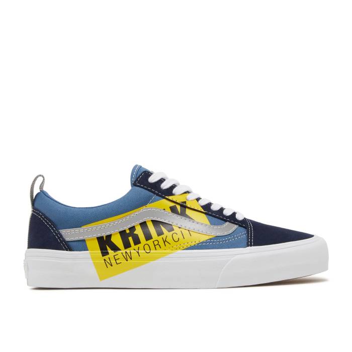 ヴァンズ Vans 【 Krink X Vault Old Skool Vlt Lx \u0027Medium Blue\u0027 Men 】 雄螺旋 メンズ