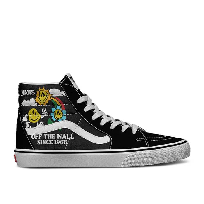 ヴァンズ Vans 【 Sk8-Hi 'Better Day' Men Black/True White 】 スケートハイ メンズ 黒色 ブラック 白色 ホワイト