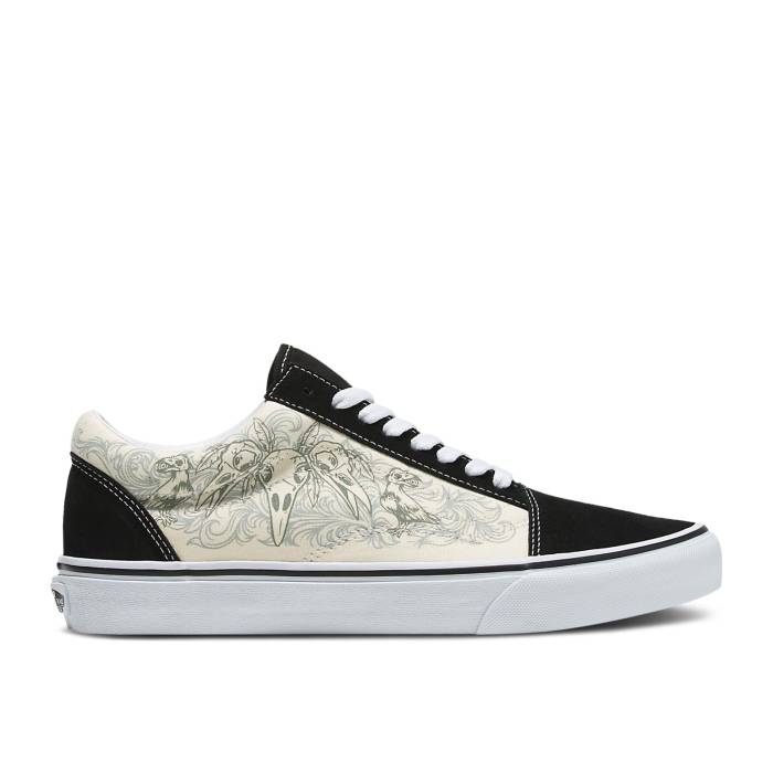 ヴァンズ Vans 【 Old Skool \u0027Raven Skull\u0027 Men Raven Skull/Black/True White 】 メンズ 黒いこと 黒いこと 白いこと 白いこと