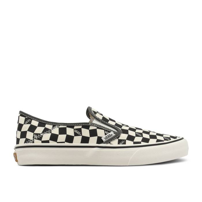 ヴァンズ Vans 【 Slip-On Vr3 Sf 'Checkerboard - Black Marshmallow' Men Checkerboard Black/Marshmallow 】 slip-on スリッポン 黒色 ブラック メンズ 黒色 ブラック