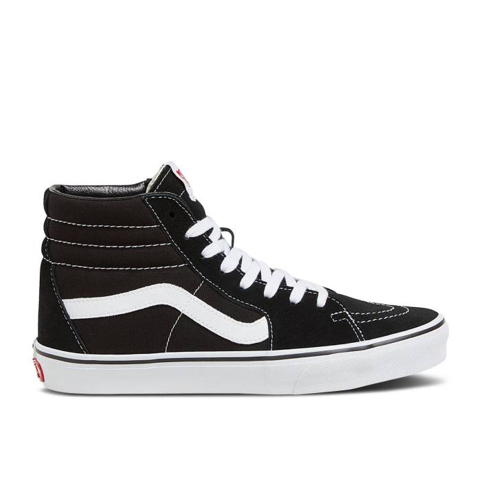 ヴァンズ Vans 【 Sk8-Hi Wide \u0027Black White\u0027 Men Black/Black/White 】 滑るご機嫌 メンズ 黒いこと 黒いこと 白いこと 白いこと