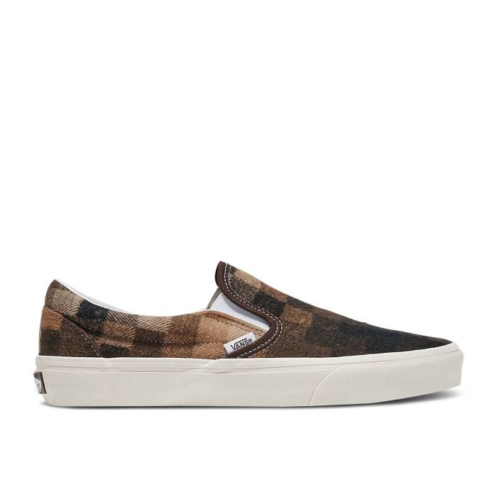 ヴァンズ Vans 【 Classic Slip-On 'Checkerboard Sweater - Brown' Men Sweater Check Brown 】 クラシック slip-on スリッポン トレーナー メンズ トレーナー 茶色 ブラウン