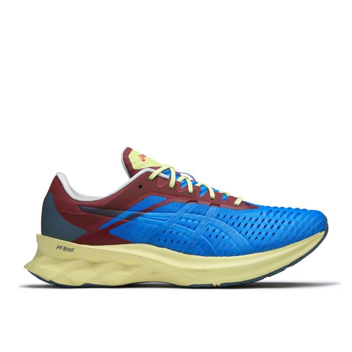 アシックス Asics 【 Novablast \u0027Blue Coast Deep Aqua\u0027 Men Blue Coast/Deep Aqua 】 ディープ メンズ 青味 青色 ディープ アクア スニーカー-靴-メンズ靴