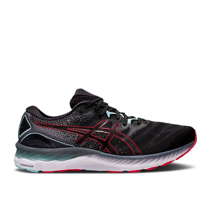 アシックス Asics 【 Gel Nimbus 23 2E Wide \u0027Black Electric Red\u0027 Men Black/Electric Red 】 メンズ 黒いこと 黒いこと Red 赤・赤いこと