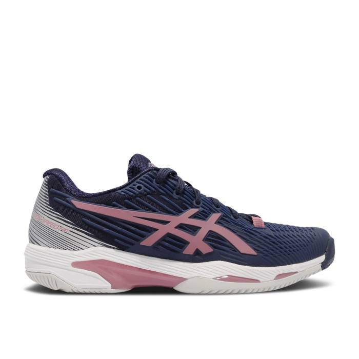 アシックス Asics 【 Wmns Solution Speed Ff 2 \u0027Peacoat Smokey Rose\u0027 Women Peacoat/Smokey Rose 】 Speed 素早さ レディース Rose さくら色