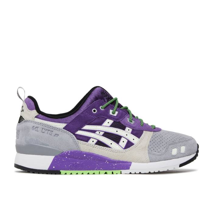 アシックス Asics 【 Atmos X Sneaker Freaker X Gel Lyte 3 \u0027Alley Cats\u0027 Men Sheet Rock/Gentry Purple 】 靴 スニーカー メンズ Purple 紫・パープル