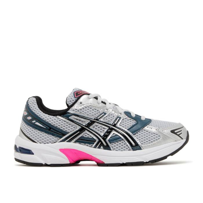 アシックス Asics 【 Wmns Gel 1130 \u0027Silver Navy Pink\u0027 Women Concrete/Black 】 紺色 米国海軍 レディース 黒いこと 黒いこと