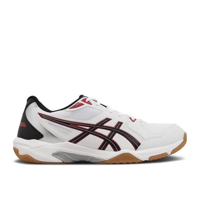 アシックス Asics 【 Gel Rocket 10 White Black Red Men White/Classic Red 】 黒色 ブラック メンズ 白色 ホワイト クラシック Red 赤・レッド