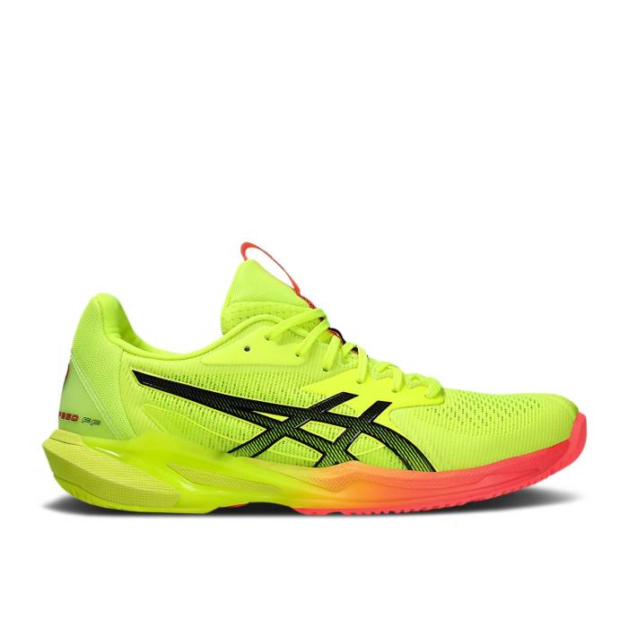 アシックス Asics 【 Wmns Solution Speed Ff 3 Paris Women Safety Yellow/Black 】 Speed スピード レディース yellow 黄色・イエロー 黒色 ブラック