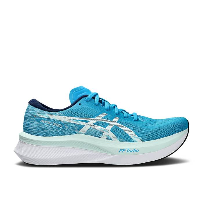 アシックス Asics 【 Magic Speed 4 \u0027Digital Aqua\u0027 Men Digital Aqua/Soothing Sea 】 神通力 Speed す早さ メンズ アクア