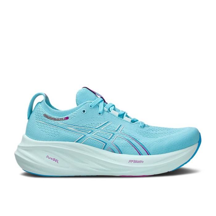 アシックス Asics 【 Wmns Gel Nimbus 26 \u0027Bright Cyan Bold Magenta\u0027 Women Bright Cyan/Bold Magenta 】 シアン レディース シアン マジェンタ