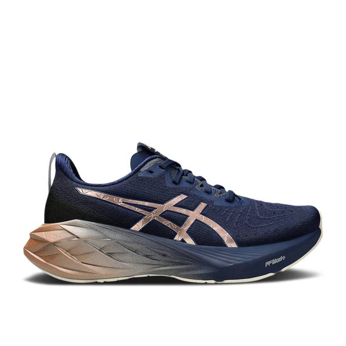 アシックス Asics 【 Wmns Novablast 4 Platinum 'Blue Expanse Rose Gold' Women Blue Expanse/Rose Gold 】 Platinum プラチナム Rose ローズ レディース 青色 ブルー Rose ローズ ゴールド